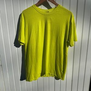 Jungmaven Original Tee T-Shirt Medium Limelight Neon Yellow Green Hemp Cotton BN
